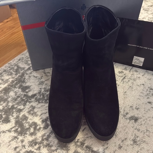 Prada Suede Wedge Ankle Boot - Picture 3 of 12